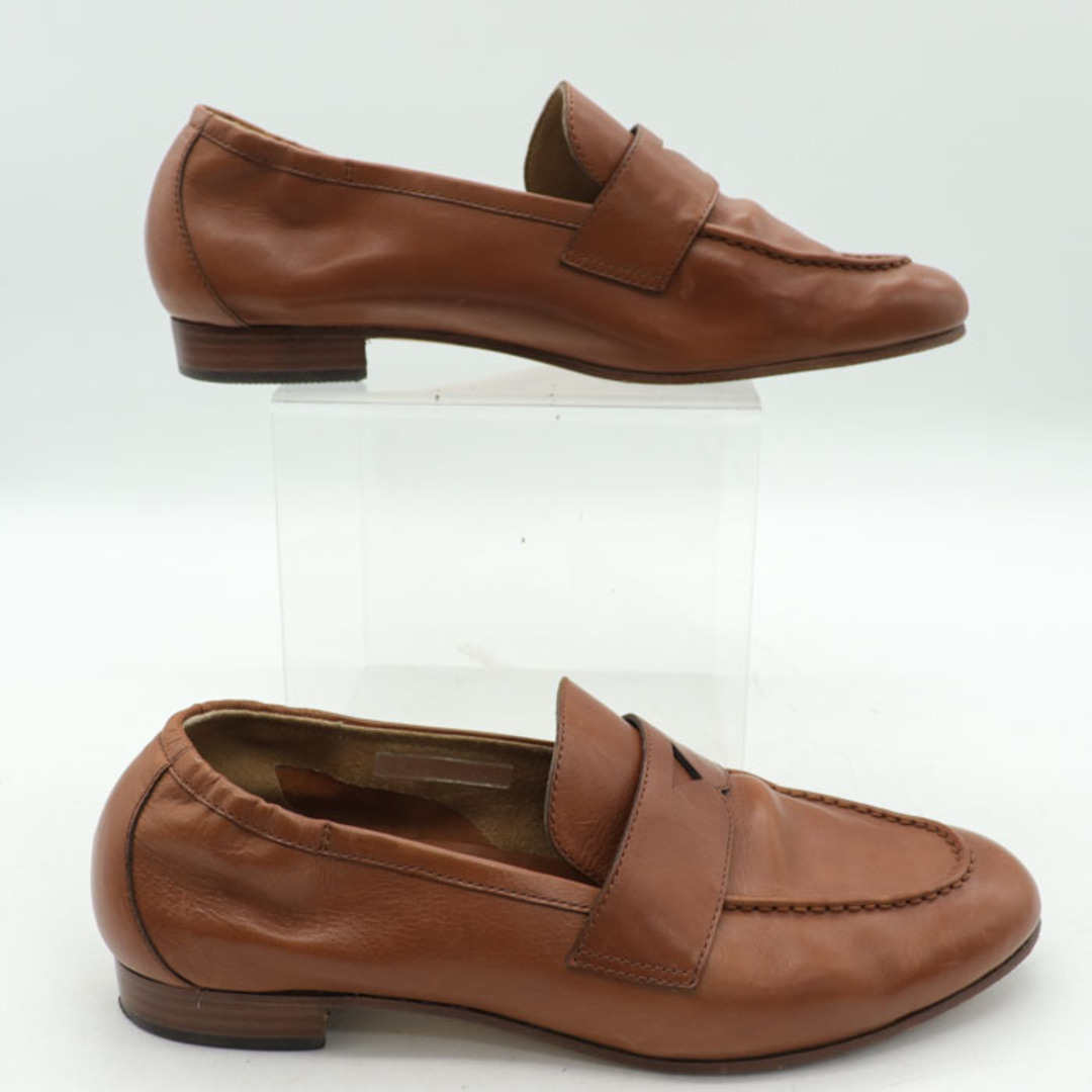 オーリック ローファー 本革レザー 革靴 ラウンドトゥ シューズ ブランド レディース 38サイズ ブラウン O'RIC レディースの靴/シューズ(ローファー/革靴)の商品写真
