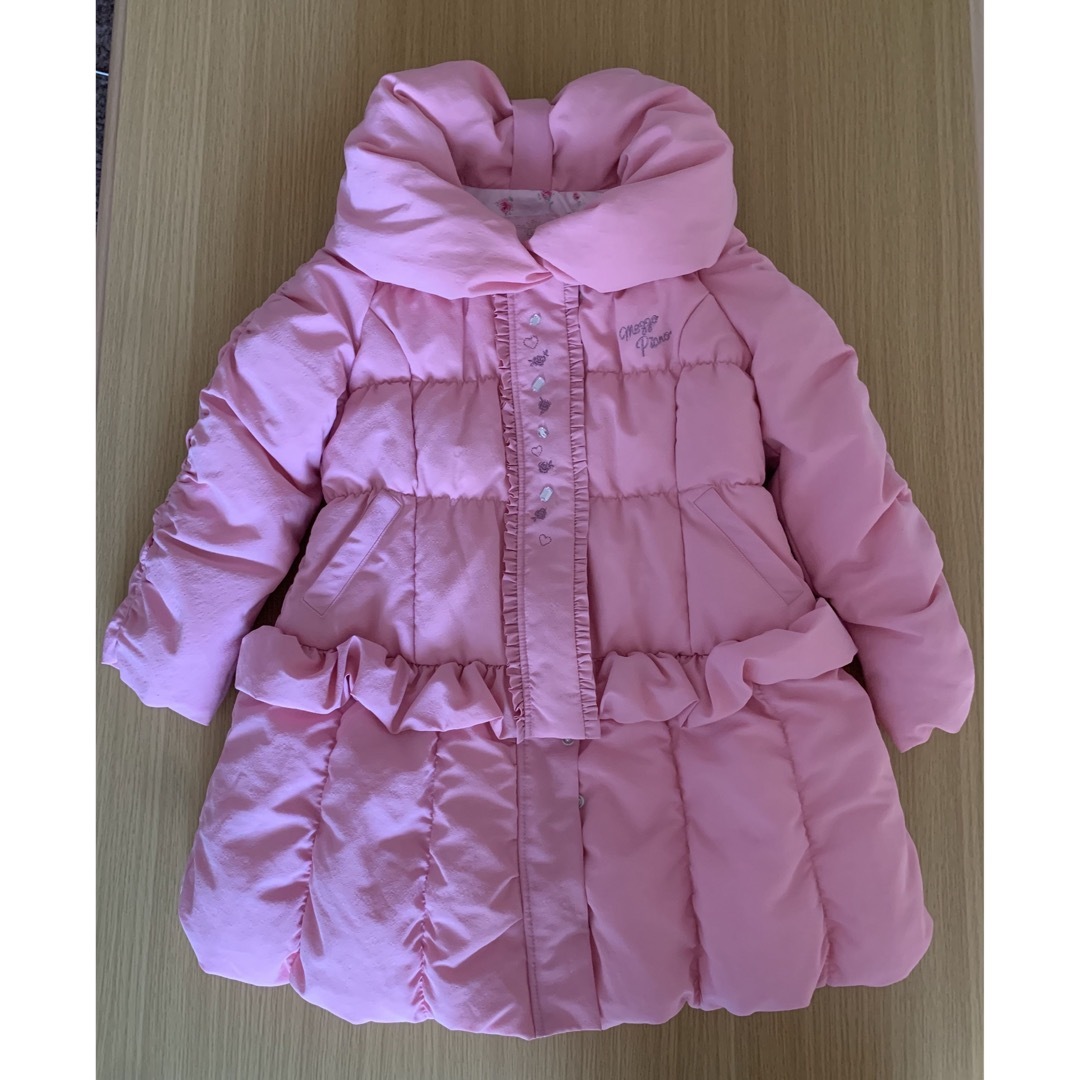 mezzo piano(メゾピアノ)の【新品未使用】Mezzo piano Pink ダウンコート キッズ/ベビー/マタニティのキッズ服女の子用(90cm~)(コート)の商品写真