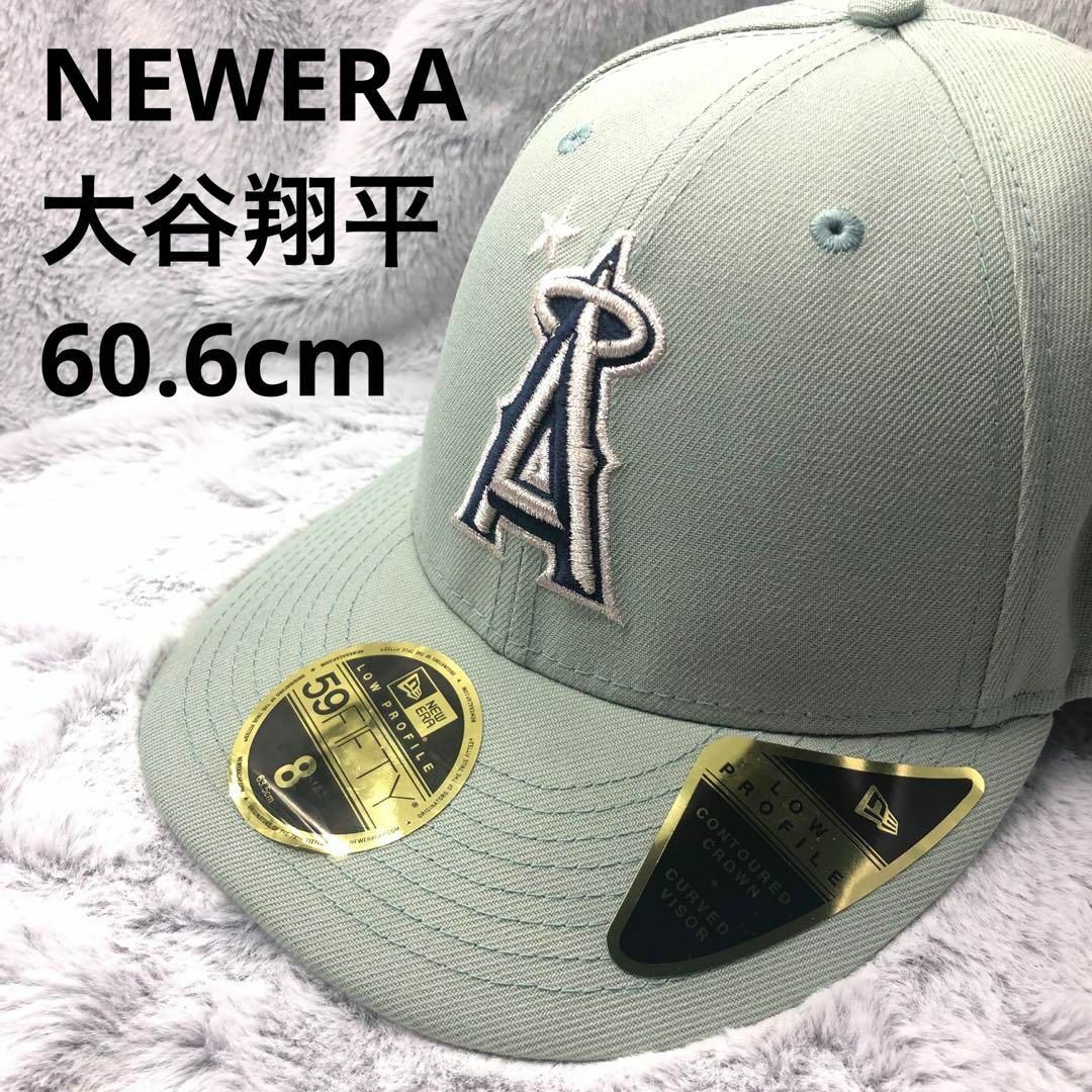 60.6cmレア⭐NEWERA⭐ニューエラ⭐新品帽子2023MLBエンゼルス緑 - キャップ