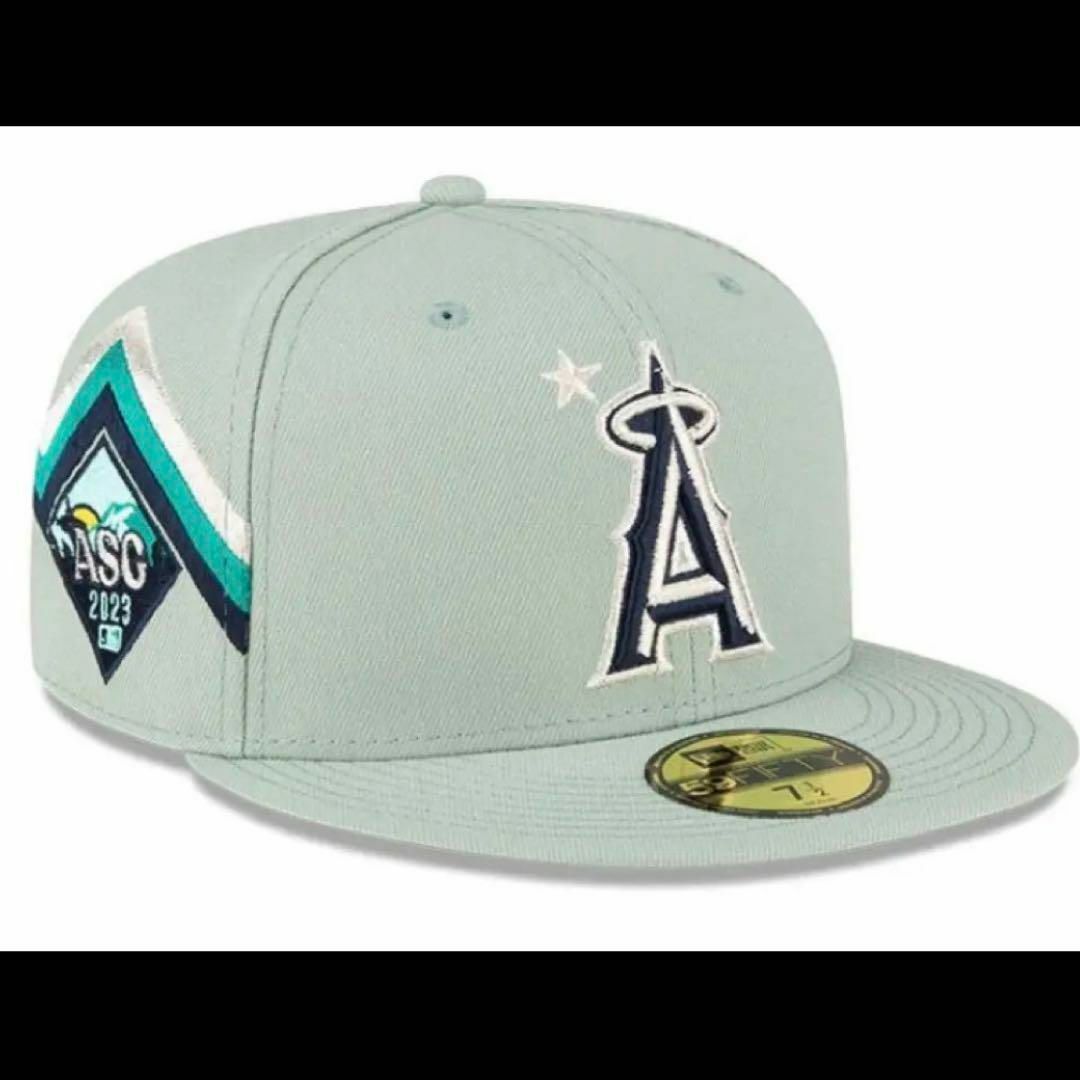 60.6cmレア⭐NEWERA⭐ニューエラ⭐新品帽子2023MLBエンゼルス緑