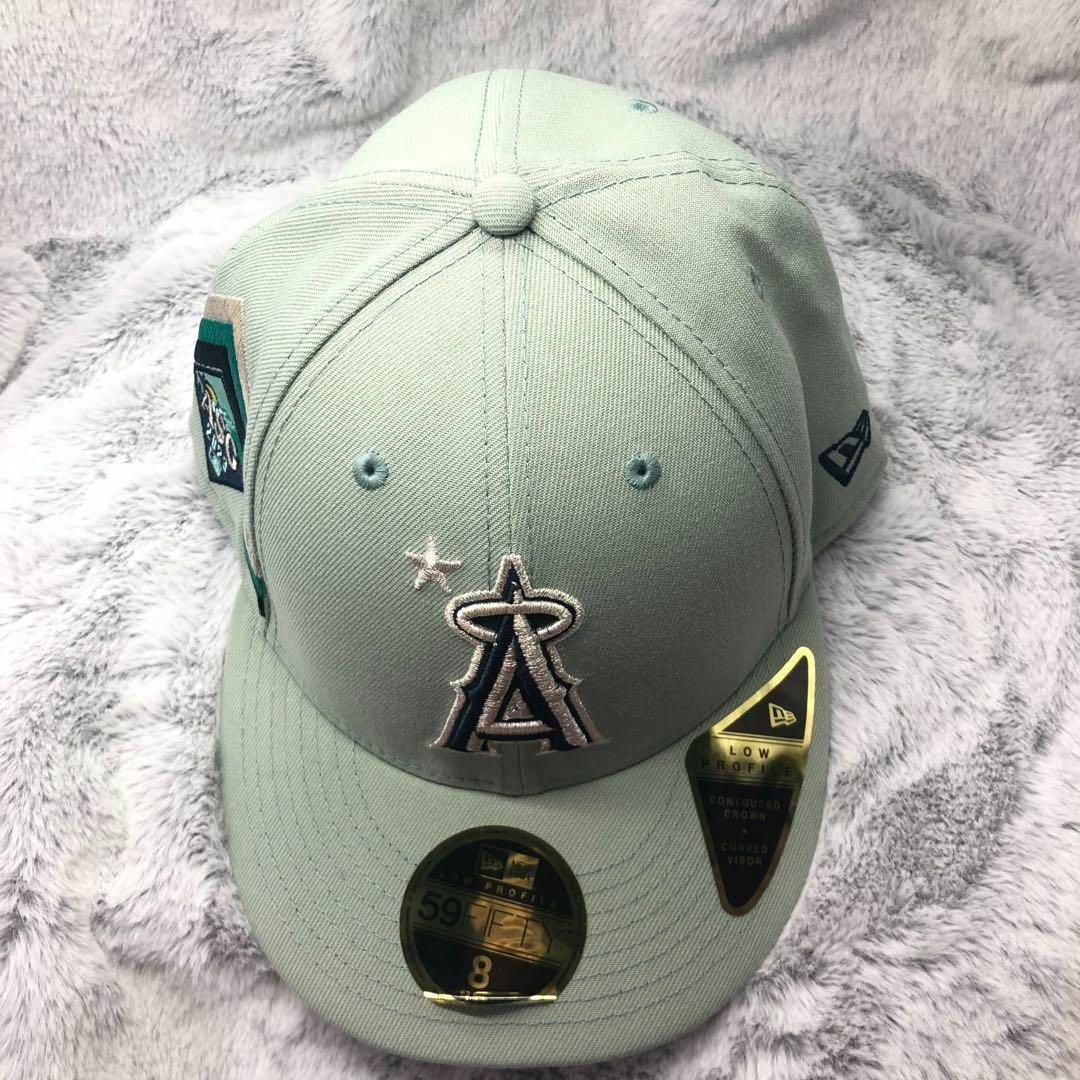 60.6cmレア⭐NEWERA⭐ニューエラ⭐新品帽子2023MLBエンゼルス緑