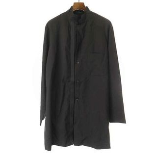 Yohji Yamamoto +NOIR サイドリブ スタンドカラーシャツ