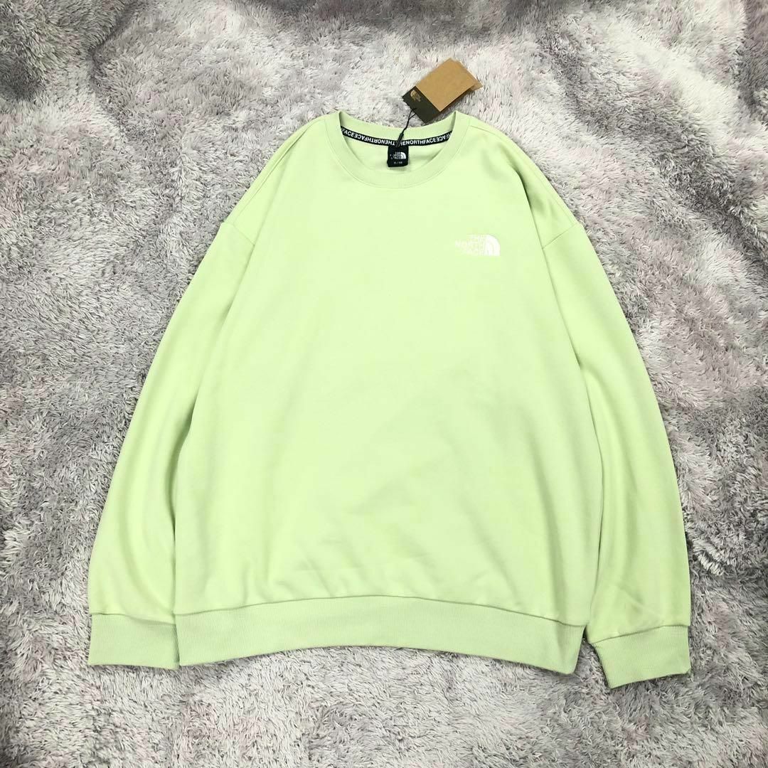 韓国⭐️THE NORTH FACE⭐️新品 スウェット 黄緑 バンダナロゴ