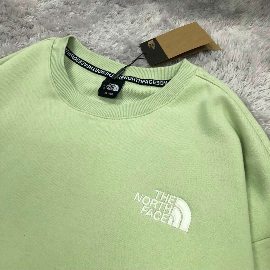 韓国⭐️THE NORTH FACE⭐️新品 スウェット 黄緑 バンダナロゴ