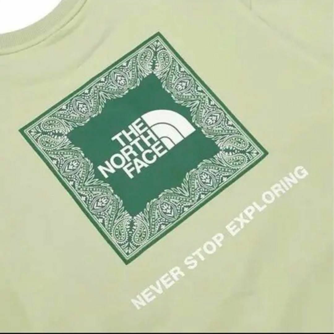 韓国⭐️THE NORTH FACE⭐️新品 スウェット 黄緑 バンダナロゴ