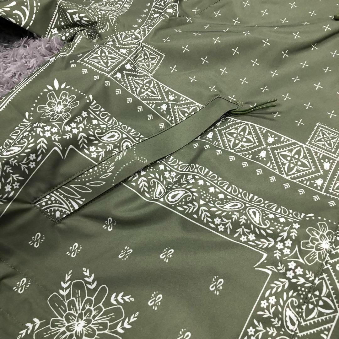 韓国⭐THE NORTH FACE⭐新品 XL バンダナ柄ナイロンジャケット 緑 韓国⭐THE NORTH FACE⭐新品 XL バンダナ柄ナイロンジャケット 緑