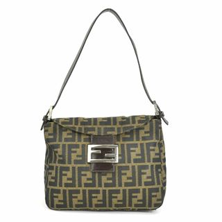 フェンディ(FENDI)のフェンディ FENDI ショルダーバッグ ズッカ キャンバス/レザー ブラウン シルバー レディース 送料無料【中古】 e56685i(ショルダーバッグ)