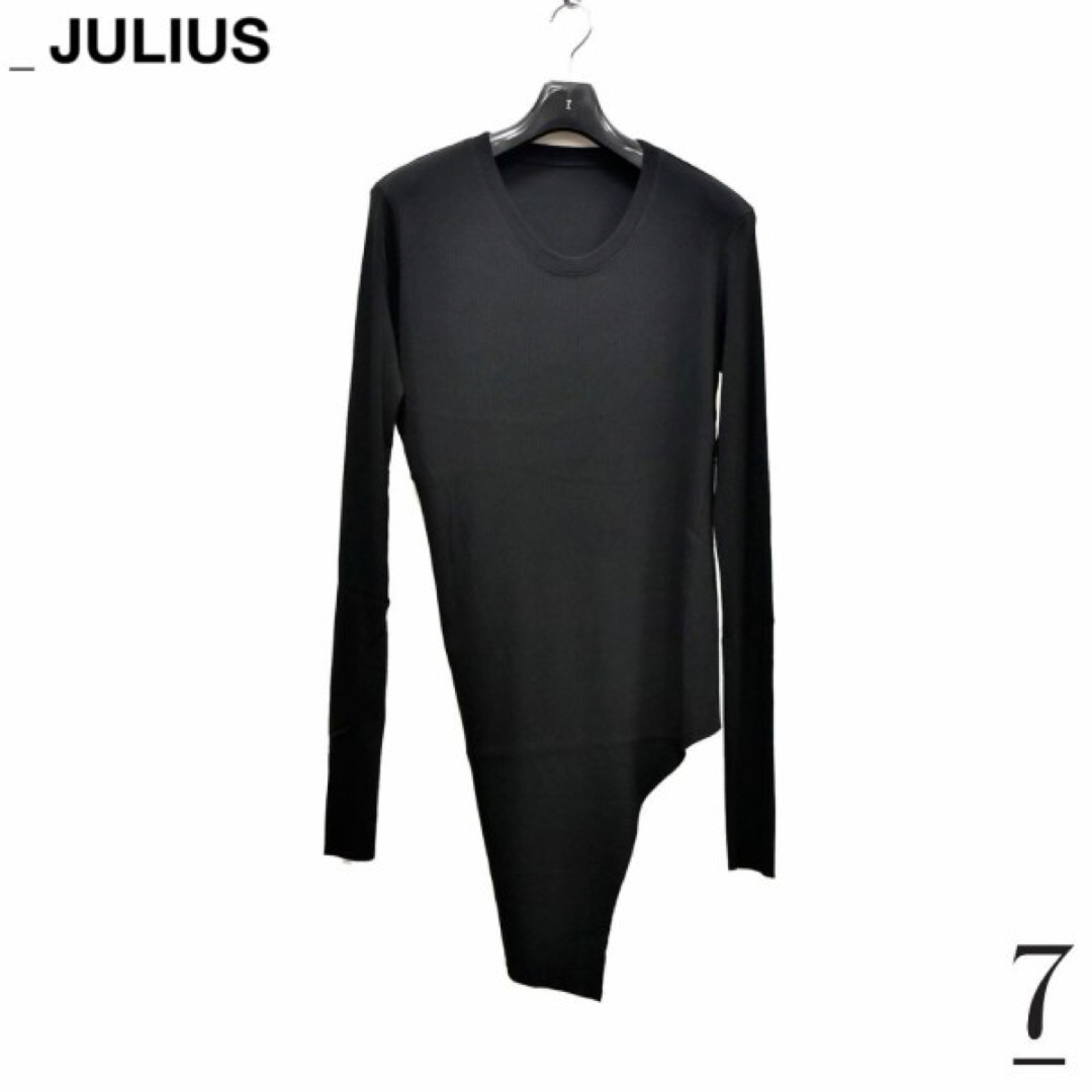 JULIUS リブカットソー Tシャツ