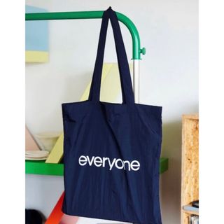 everyone nylon logo tote bag navy