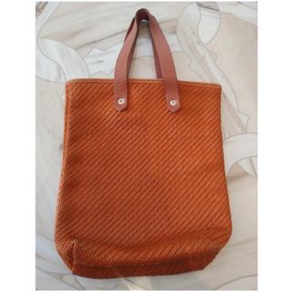 エルメス(Hermes)のHERMES  アメダバディアゴ  ハンドバッグ　オレンジ(トートバッグ)