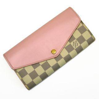 ルイヴィトン(LOUIS VUITTON)のルイ ヴィトン LOUIS VUITTON 長財布 ダミエ アズール ポルトフォイユ サラ ダミエアズールキャンバス ローズバレリーヌ レディース N60232 送料無料【中古】 h28153a(財布)