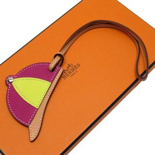 エルメス(Hermes)のエルメス HERMES チャーム パドックボンベイ ヴォースイフト/ヴォーバトラー パープル×ライム×テリキュート ユニセックス 送料無料【中古】 h28181f(チャーム)