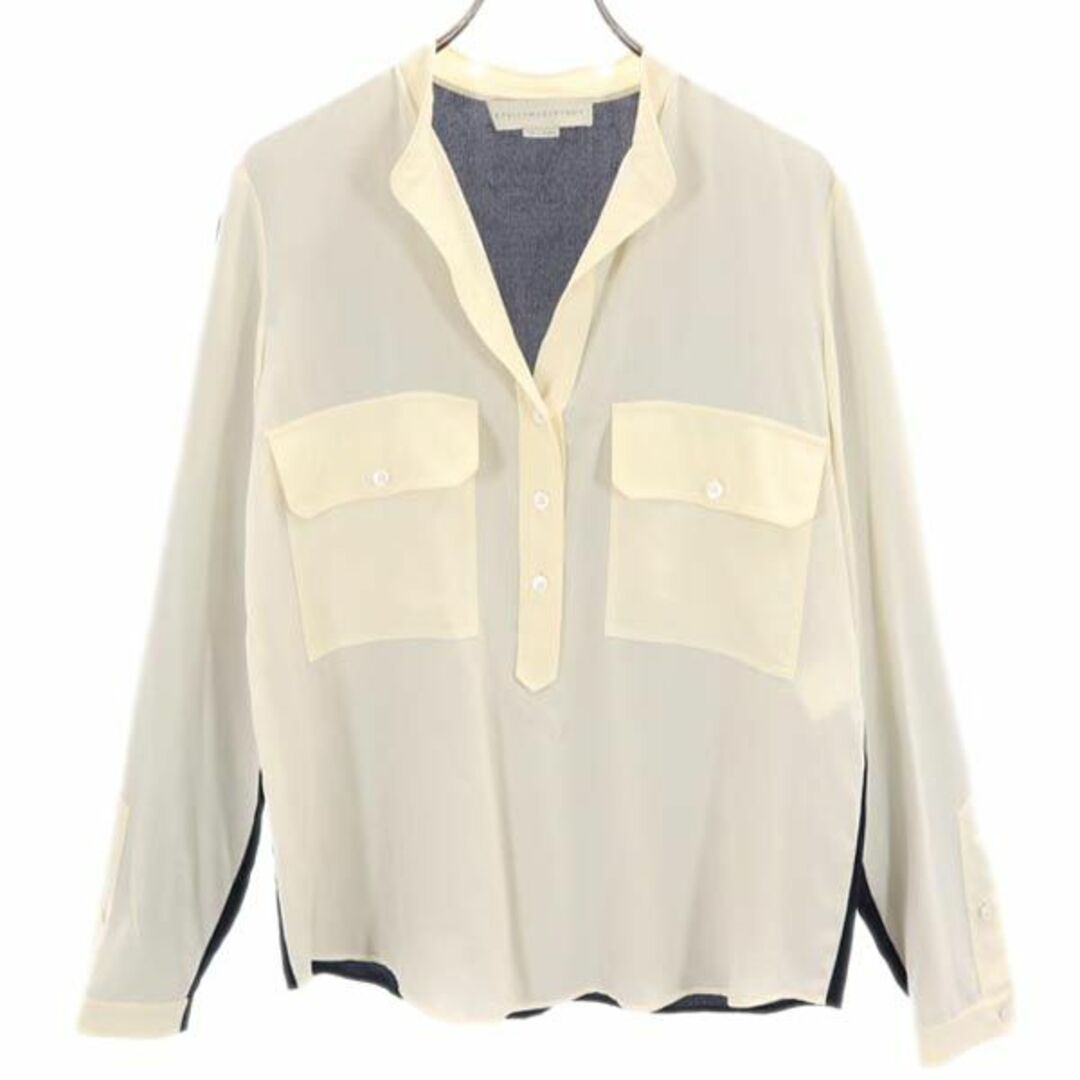 Stella McCartney - ステラマッカートニー スキッパーカラー シルク100