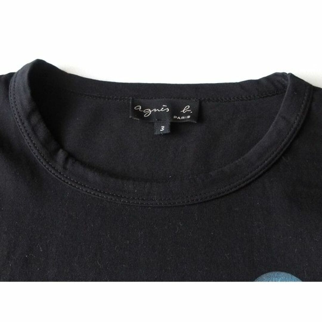 アニエスベー 18SS フーグレップ 球体アート Tシャツ カットソー 3 黒