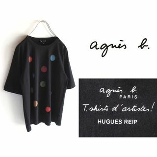 アニエスベー(agnes b.)のアニエスベー 18SS フーグレップ 球体アート Tシャツ カットソー 3 黒(Tシャツ(半袖/袖なし))