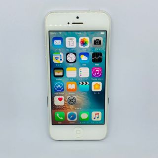 アイフォーン(iPhone)の【送料無料】iPhone 5 White 16 GB au ホワイト 完動品 白(スマートフォン本体)