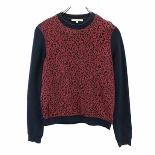 カルヴェン(CARVEN)のカルヴェン レース切替 長袖 カットソー XS ネイビー系 CARVEN レディース 【中古】  【230913】(カットソー(長袖/七分))