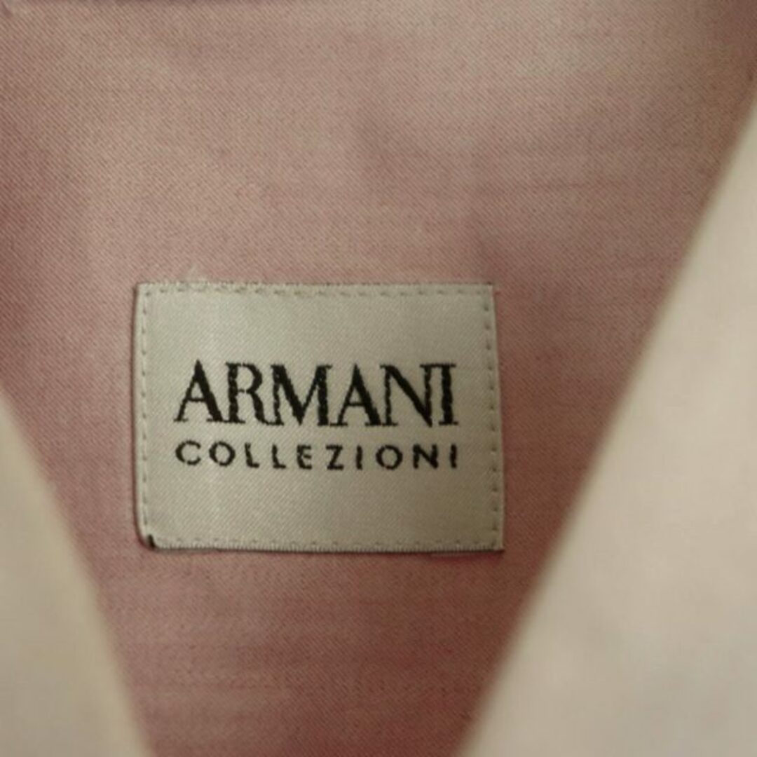 ARMANI COLLEZIONI(アルマーニ コレツィオーニ)のアルマーニ コレツィオーニ 長袖シャツ コットン L ピンク メンズのトップス(シャツ)の商品写真