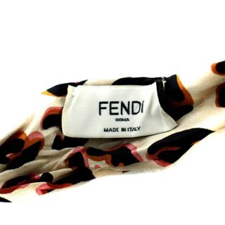 FENDI - フェンディ FENDI ラッピー リボンスカーフ レオパード柄 ...