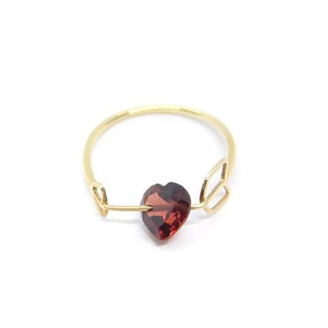 モナカジュエリー Zukyun Ring Garnet リング 指輪 ハート