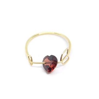 アザー(other)のモナカジュエリー Zukyun Ring Garnet リング 指輪 ハート(リング(指輪))