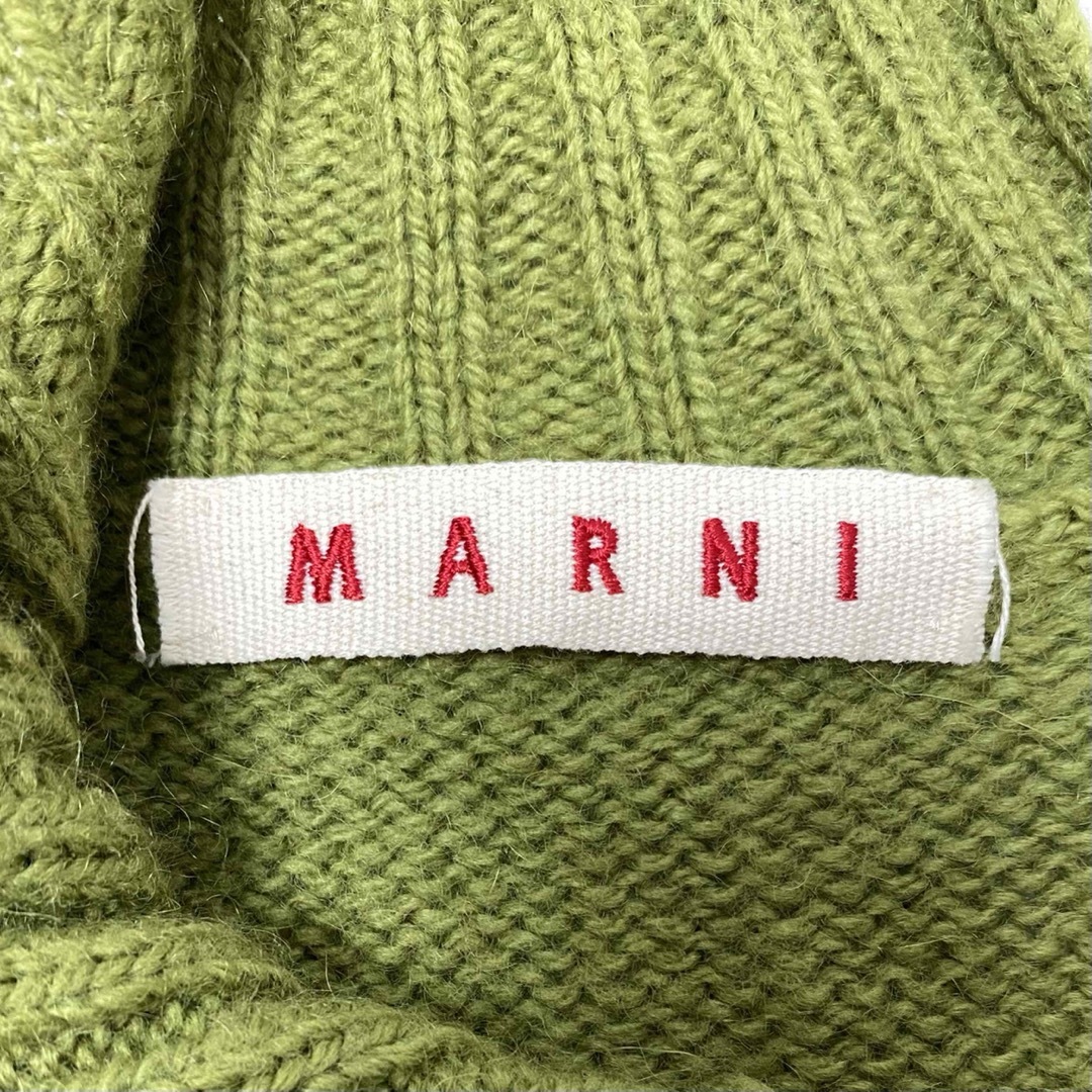 MARNI マルニ ハイネック ニット セーター ボタン カーキ 42