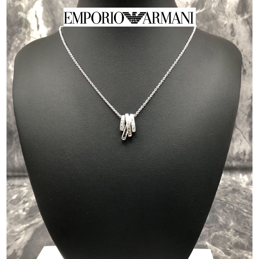 EMPORIO ARMANIアルマーニ SV925 ラインストーン ネックレス