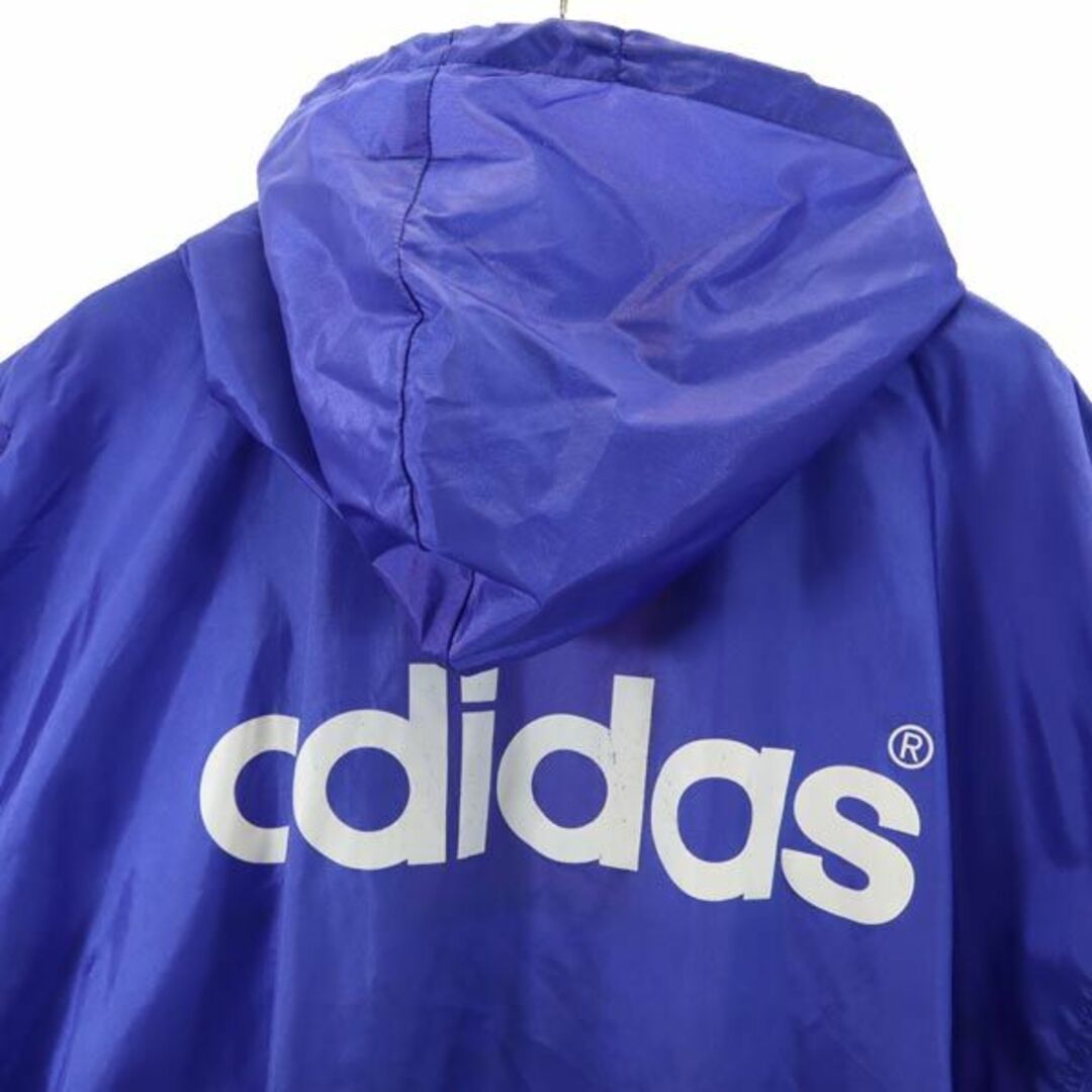 【アディダス】サイズO フード付 トラックジャケット ジャージ 紫adidas.