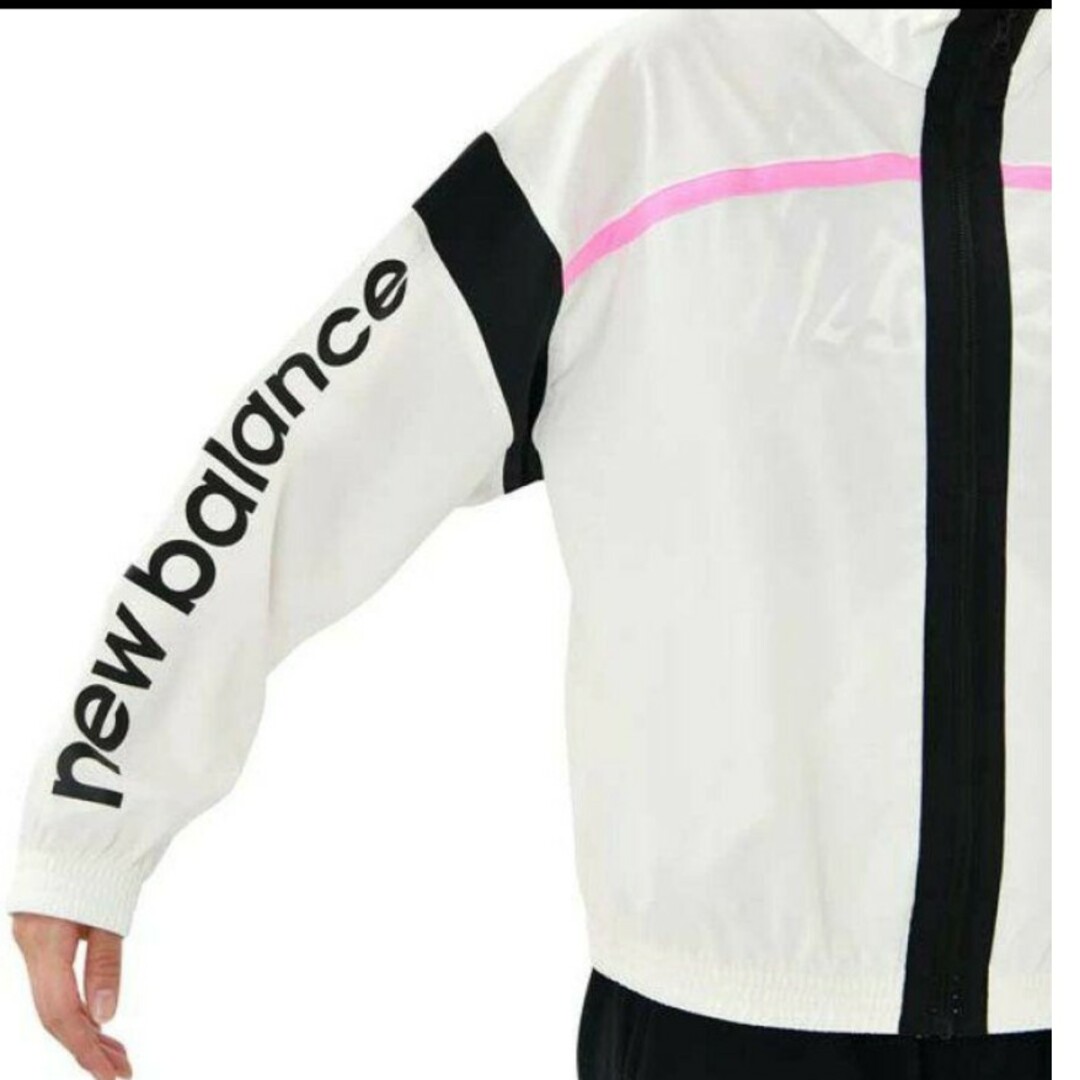 New Balance(ニューバランス)の新品 L newbalance インポート Mサイズ クロス jacket 白 レディースのジャケット/アウター(ナイロンジャケット)の商品写真