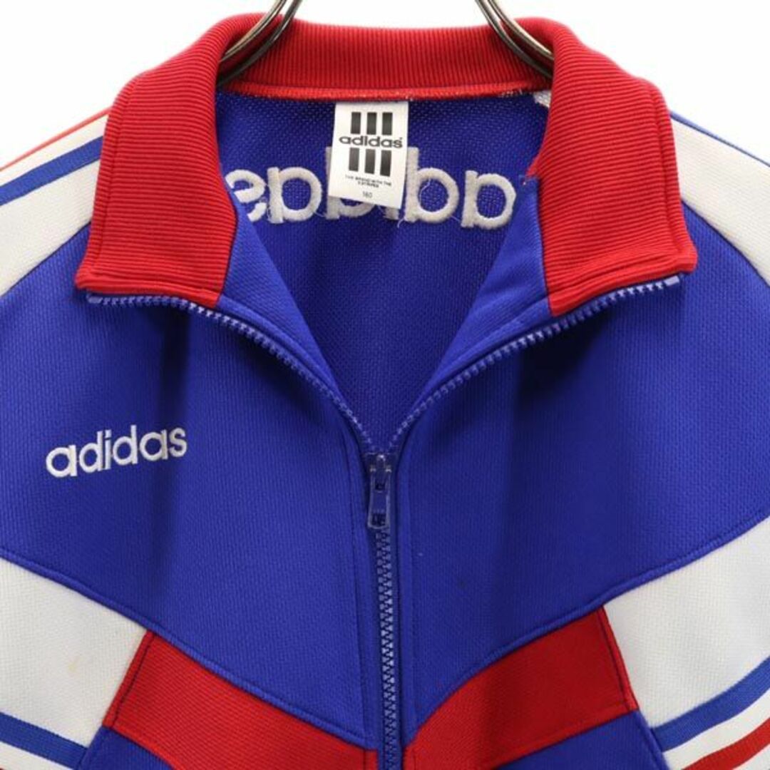 デサント製 adidas トラックジャケット ブルー ジャージ