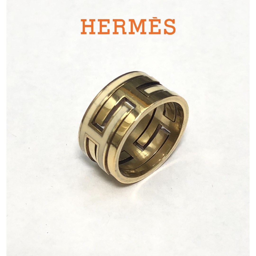 HERMES ムーブアッシュ H ロゴ リング 指輪 13号 Ag 925 4