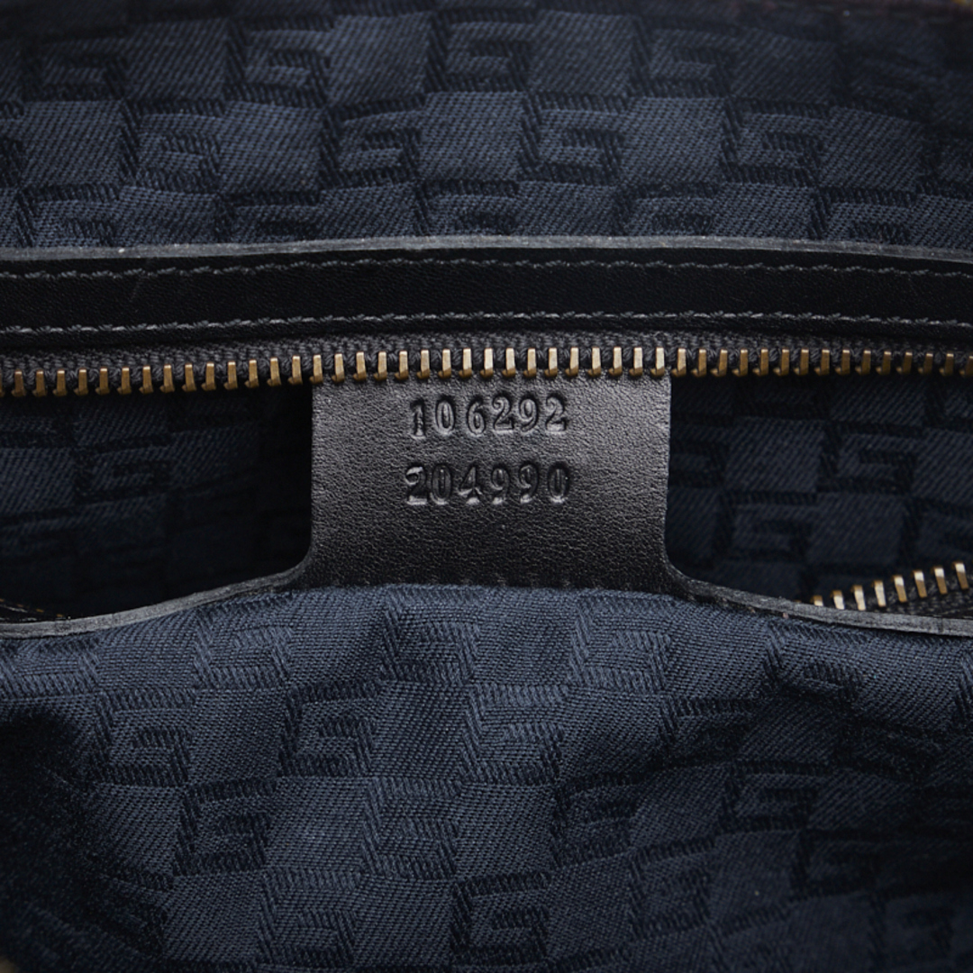 Gucci - グッチ 編み込みハンドル ワンショルダーバッグ 106292 レザー