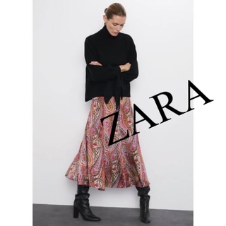 ザラ(ZARA)の美品　ZARA ザラ　ロングスカート　スカート　ペイズリー　人気　完売(ロングスカート)