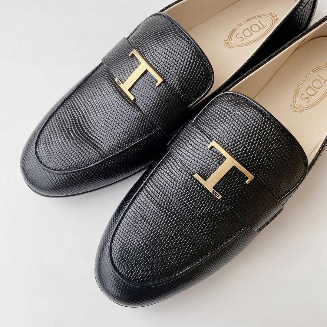 TOD'S(トッズ)の【未使用】T タイムレスレザーローファー◇36.5 TOD’Sトッズ23.5cm レディースの靴/シューズ(ローファー/革靴)の商品写真