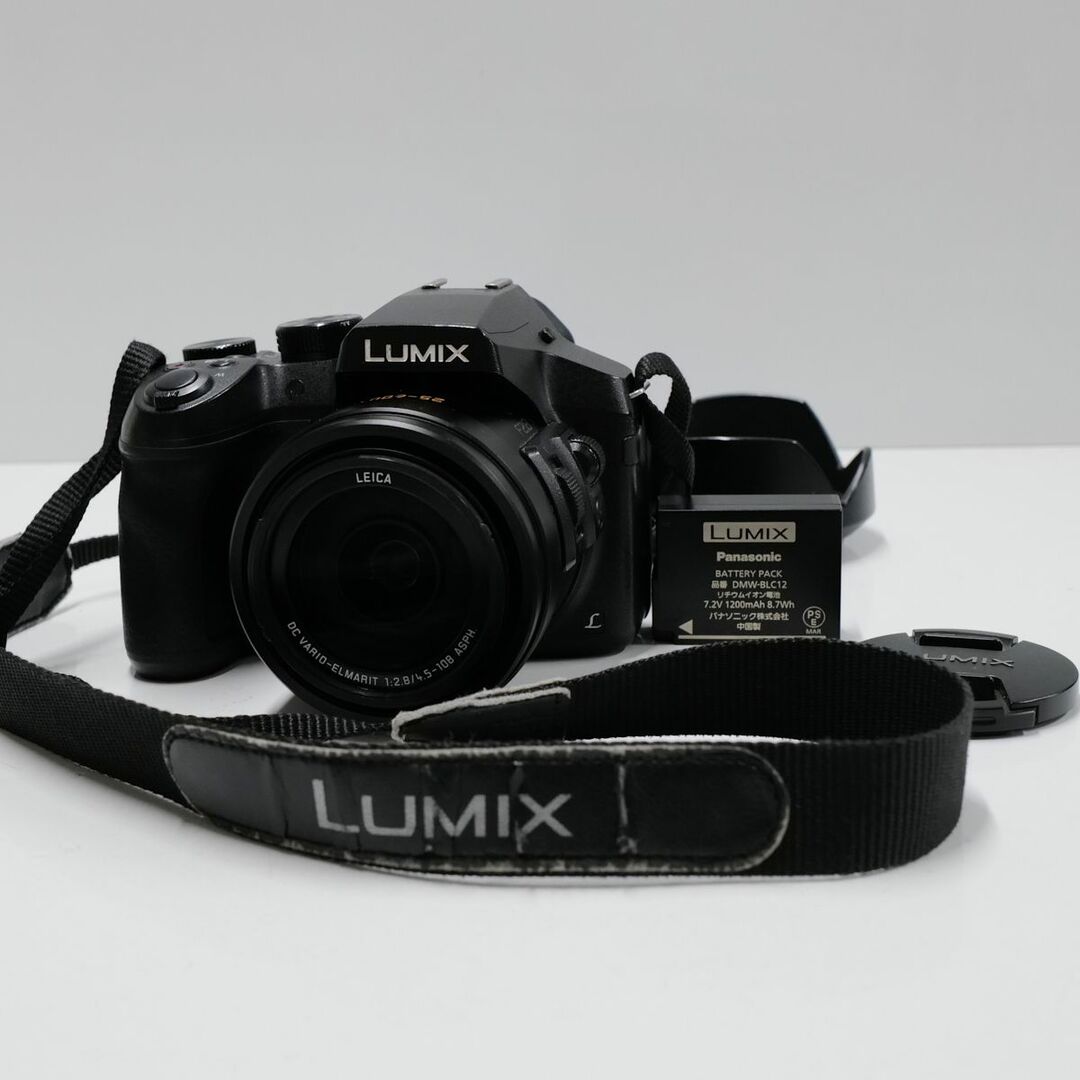 Panasonic(パナソニック)のPanasonic LUMIX DMC-FZ300 USED美品 デジタルカメラ 本体＋バッテリー F2.8 光学24倍ズーム 4K 完動品 中古 CP4023 スマホ/家電/カメラのカメラ(コンパクトデジタルカメラ)の商品写真