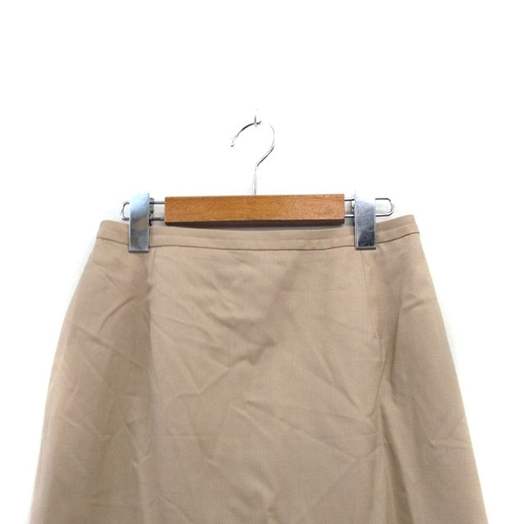 NEWYORKER(ニューヨーカー)のニューヨーカー 台形 スカート 膝丈 ウール シンプル 9 ベージュ /KT26 レディースのスカート(ひざ丈スカート)の商品写真