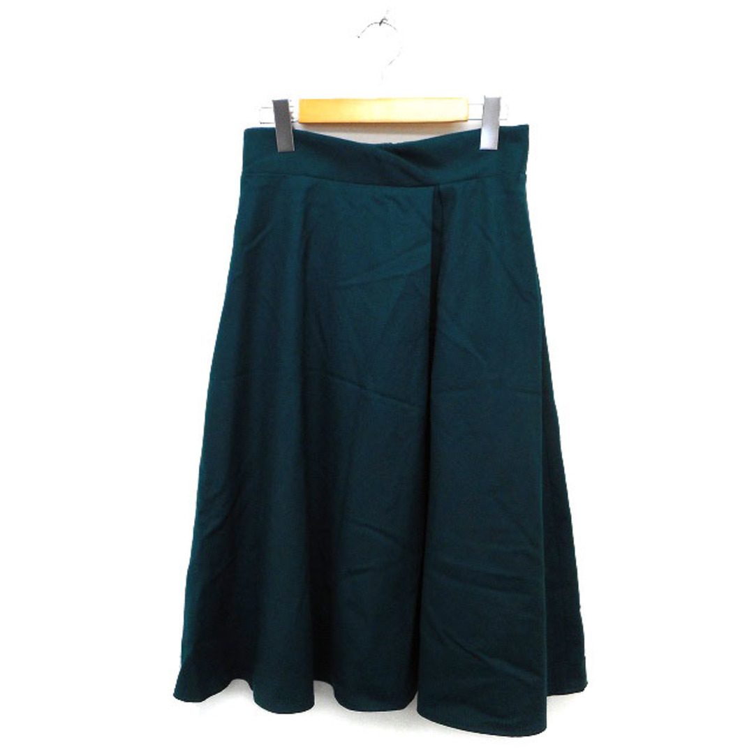 NATURAL BEAUTY(ナチュラルビューティー)のナチュラルビューティー スカート フレア ロング ウール タック バックジップ レディースのスカート(ロングスカート)の商品写真