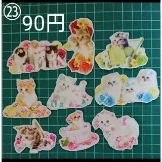 OPPフレークシール23　猫【即購入歓迎】(その他)