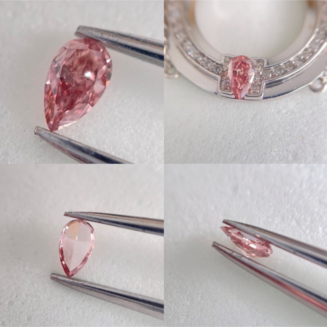 0.113ct VS-1 天然ピンクダイヤ FANCY INTENSE PINK