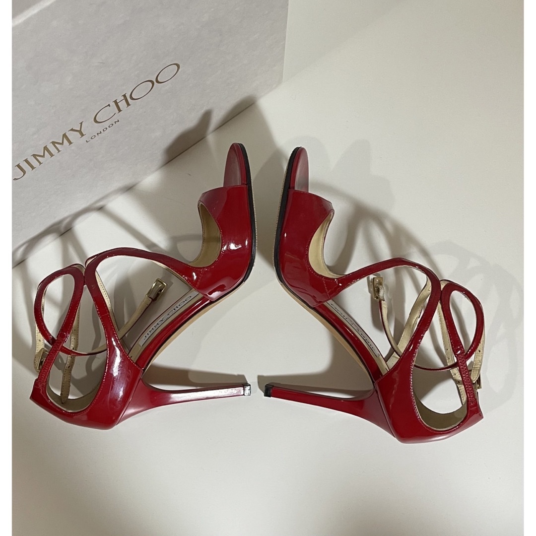 JIMMY CHOO(ジミーチュウ)のJIMMY CHOO LANG ラング ヒール サンダル パンプス レディースの靴/シューズ(ハイヒール/パンプス)の商品写真