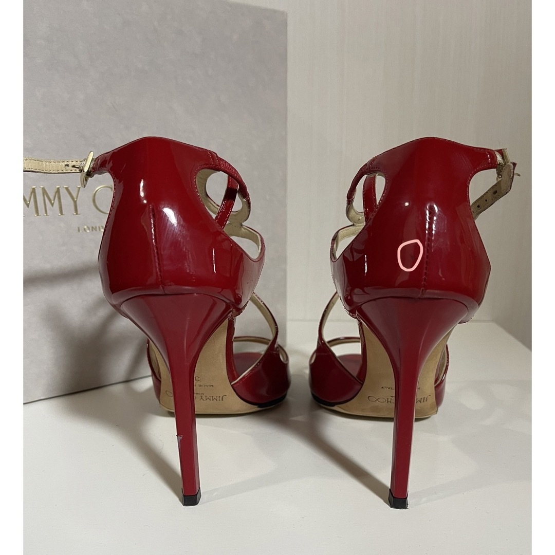 JIMMY CHOO(ジミーチュウ)のJIMMY CHOO LANG ラング ヒール サンダル パンプス レディースの靴/シューズ(ハイヒール/パンプス)の商品写真