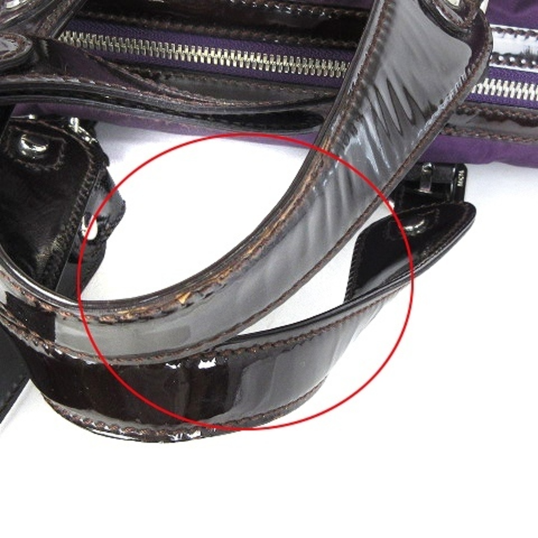 MCM(エムシーエム)のエムシーエム ハンドバッグ ショルダー 2WAY 鞄 カバン 紫 ■SM1 レディースのバッグ(ハンドバッグ)の商品写真
