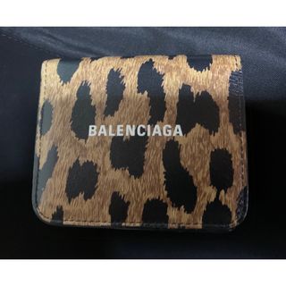 バレンシアガ(Balenciaga)のバレンシアガ BALENCIAGA  二つ折り財布 レオパード(折り財布)