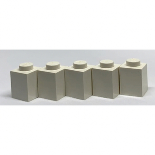LEGO パーツ　ブロック　白　1×1　5個(知育玩具)