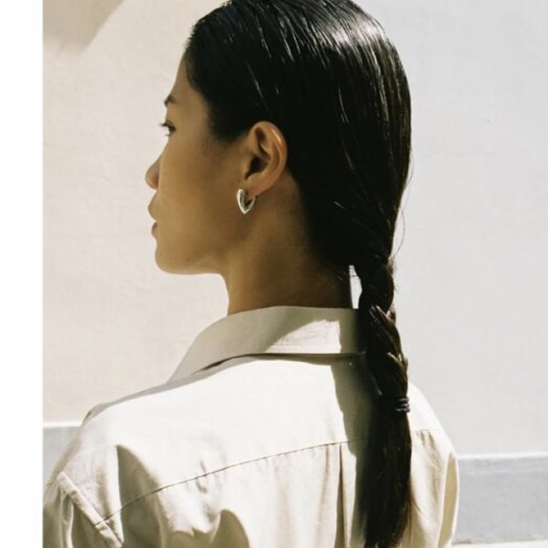 ANNIKA INEZ ハートフープピアス シルバー | www.innoveering.net