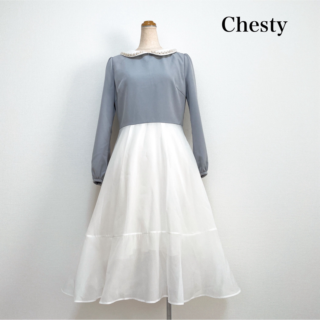 【送料込！】 chesty♡ビジュー付♡ワンピース♡ Sサイズ