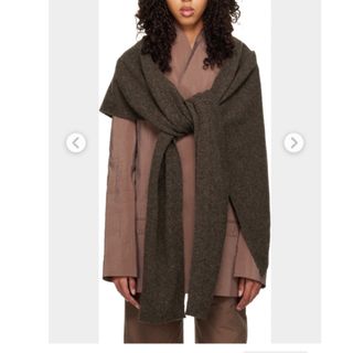 LEMAIRE - LEMAIRE (ルメール) WRAP SCARF BLACKの通販 by ぽこまま's
