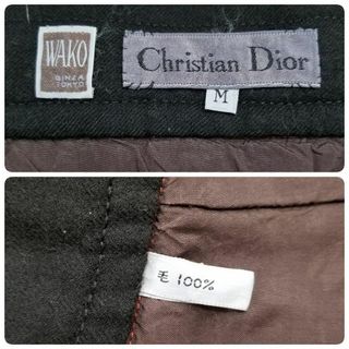 Christian Dior - Christian Diorウール100%AラインスカートM黒WAKO