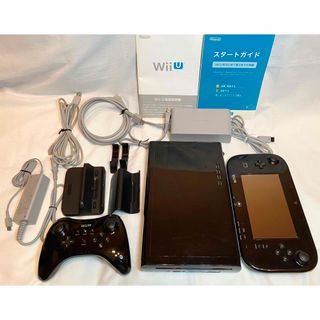 Wii U - Wii U 本体 プレミアムセット 黒 (本体メモリー32GB) プロコン ...