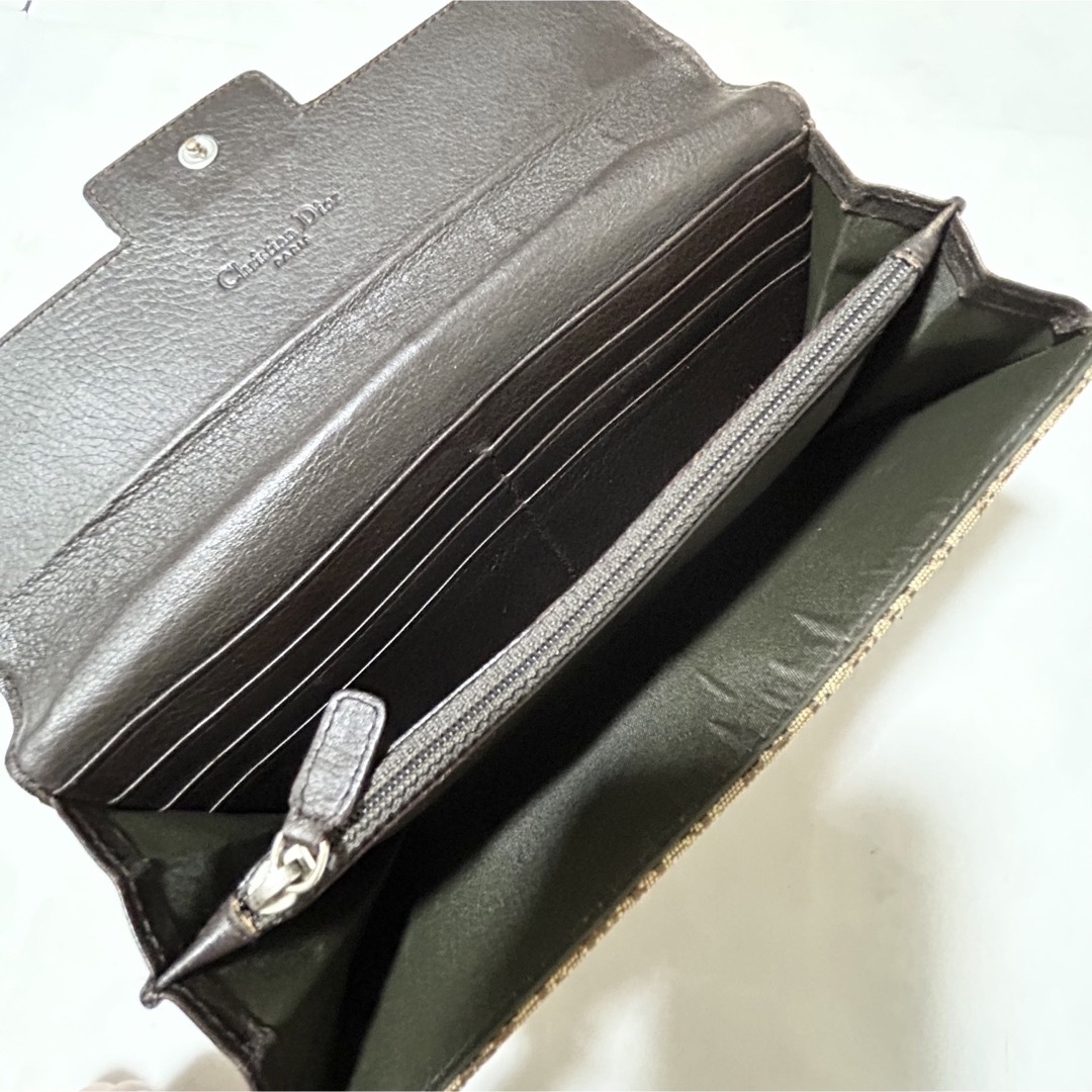 Christian Dior ディオール トロッター キャンバス×レザー 長財布